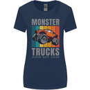 Monster Trucks are My Jam Womens Wider Cut T-Shirt Navy Blue