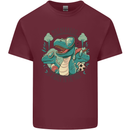 Motherhood Funny Dinosaur Mothers Day Mens Cotton T-Shirt Tee Top Maroon