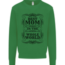 Mothers Day Best Mom in the World Kids Sweatshirt Jumper Irish Green