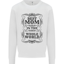Mothers Day Best Mom in the World Kids Sweatshirt Jumper White