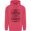 Mothers Day Best Mum in the World Childrens Kids Hoodie Heliconia