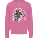 Motocross Christmas Santa MotoX Biker Motorcycle Mens Sweatshirt Jumper Azalea