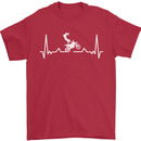 Motocross ECG Dirt Bike MotoX Mens T-Shirt 100% Cotton Red