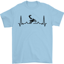 Motocross ECG MotoX Dirt Bike Mens T-Shirt 100% Cotton Light Blue