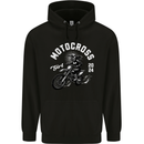 Motocross Girl Motocross MotoX Dirt Bike Female Childrens Kids Hoodie Black