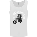 Motocross Girl Motocross MotoX Dirt Bike Female Mens Vest Tank Top White