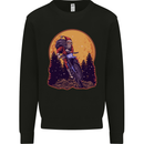 Motocross Santa Claus Christmas MotoX Dirt Bike Mens Sweatshirt Jumper Black