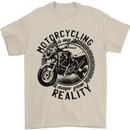 Motorcycling Motorbike Motorcycle Biker Mens T-Shirt 100% Cotton Sand