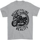 Motorcycling Motorbike Motorcycle Biker Mens T-Shirt 100% Cotton Sports Grey