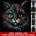 Multicoloured Tribal Fantasy Cat Mens Womens Kids Unisex Main Image