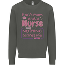 Mum and a Nurse Funny Mothers Day Gift Kids Sweatshirt Jumper Storm Grey