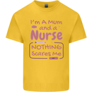 Mum and a Nurse Funny Mothers Day Gift Kids T-Shirt Childrens Yellow