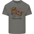 Mummy & Daughter Twice as Cute Mommy Kids T-Shirt Childrens Charcoal
