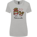 Mummy & Daughter Twice as Cute Mommy Womens Wider Cut T-Shirt Sports Grey