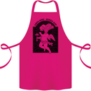 Mushrooms Earth Made Heaven Sent Fungi Cotton Apron 100% Organic Pink