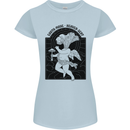 Mushrooms Earth Made Heaven Sent Fungi Womens Petite Cut T-Shirt Light Blue