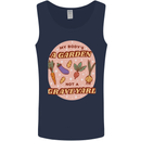My Bodys a Garden Not a Graveyard Vegan Mens Vest Tank Top Navy Blue
