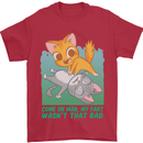My Fart Wasn't That Bad Funny Flatulence Cat Mens T-Shirt 100% Cotton Red