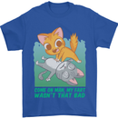 My Fart Wasn't That Bad Funny Flatulence Cat Mens T-Shirt 100% Cotton Royal Blue
