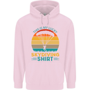 My Lucky Skydiving Funny Skydiver Mens 80% Cotton Hoodie Light Pink