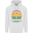 My Lucky Skydiving Funny Skydiver Mens 80% Cotton Hoodie White