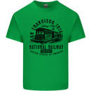 National Railway Locomotive Train Trainspotting Mens Cotton T-Shirt Tee Top Irish Green