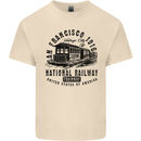 National Railway Locomotive Train Trainspotting Mens Cotton T-Shirt Tee Top Natural