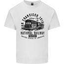 National Railway Locomotive Train Trainspotting Mens Cotton T-Shirt Tee Top White