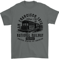 National Railway Locomotive Train Trainspotting Mens T-Shirt 100% Cotton Charcoal