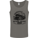 National Railway Locomotive Train Trainspotting Mens Vest Tank Top Charcoal