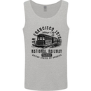 National Railway Locomotive Train Trainspotting Mens Vest Tank Top Sports Grey