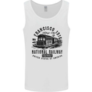National Railway Locomotive Train Trainspotting Mens Vest Tank Top White