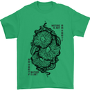 Nature is Art Mushroom Fungi Mycology Mens T-Shirt 100% Cotton Irish Green