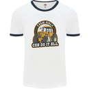Farm Girls Can Do It All Funny Farming Mens Ringer T-Shirt White/Navy Blue