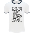 This Princess Wears Ice Skates Skater Funny Mens Ringer T-Shirt White/Navy Blue