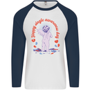 Happy Single Awareness Day Mens L/S Baseball T-Shirt White/Navy Blue