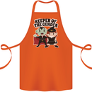 New Baby Gender Witch or Vampire Pregnancy Cotton Apron 100% Organic Orange