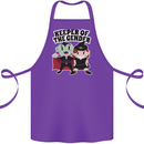 New Baby Gender Witch or Vampire Pregnancy Cotton Apron 100% Organic Purple
