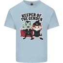 New Baby Gender Witch or Vampire Pregnancy Kids T-Shirt Childrens Light Blue