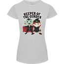 New Baby Gender Witch or Vampire Pregnancy Womens Petite Cut T-Shirt Sports Grey