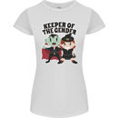 New Baby Gender Witch or Vampire Pregnancy Womens Petite Cut T-Shirt White