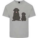 Newfoundland Dog With Puppy Mens Cotton T-Shirt Tee Top Sports Grey