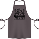 No Food Without Farmers Farming Cotton Apron 100% Organic Dark Grey