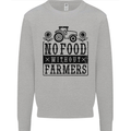 No Food Without Farmers Farming Kids Sweatshirt Jumper Sports Grey