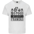No Food Without Farmers Farming Kids T-Shirt Childrens White