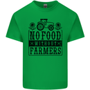 No Food Without Farmers Farming Mens Cotton T-Shirt Tee Top Irish Green