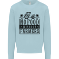No Food Without Farmers Farming Mens Sweatshirt Jumper Light Blue