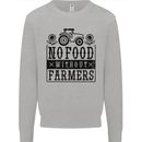 No Food Without Farmers Farming Mens Sweatshirt Jumper Sports Grey