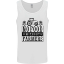 No Food Without Farmers Farming Mens Vest Tank Top White
