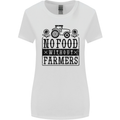 No Food Without Farmers Farming Womens Wider Cut T-Shirt White